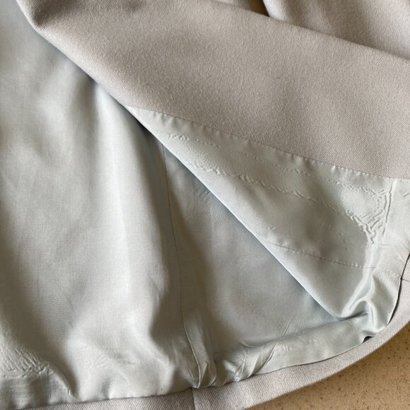 Blue Gray Wool Blazer Jacket EUC Women Size S - Picture 16 of 16